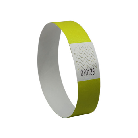Braccialetti identificativi in Tyvek® Avery resistenti all'acqua - conf. 500 pz - giallo fluo - TYVYW-50